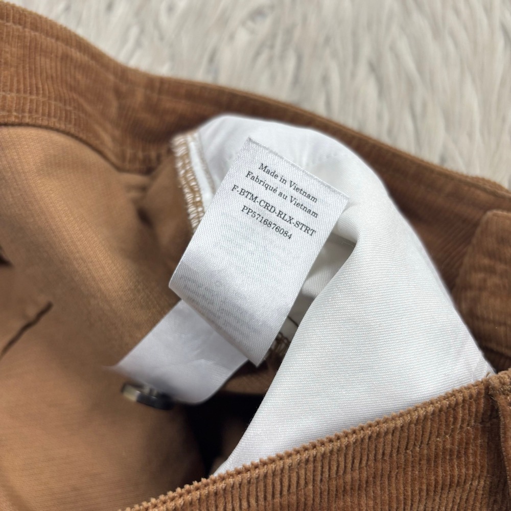 Everlane Women's 4 Brown High Rise Wide Leg Corduroy Pants Preppy Heritage - Picture 5 of 6